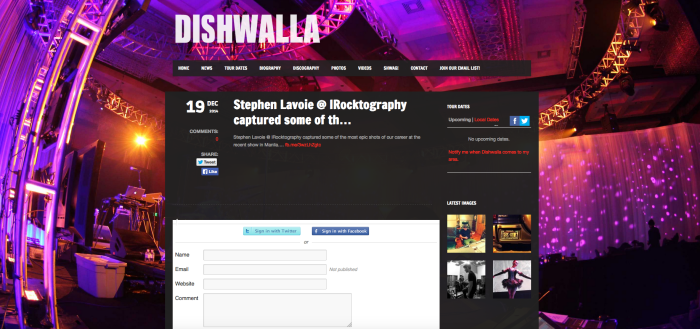 dishwalla home page